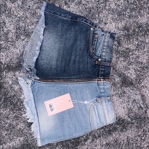 REVICE DENIM YIN YANG SHORTS